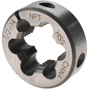 VALUE COLLECTION 1/2-14 NPT x 1-1/2" OD Round Adjustable Pipe Die 315-2126