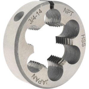 VALUE COLLECTION 3/4-14 NPT x 2" OD Round Adjustable Pipe Die 315-2136