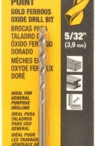 DEWALT Mechanics Drill Bit: 0.1562" Dia, 135&deg, Cobalt, Straight-Cylindrical Shank, Split Point DW1910