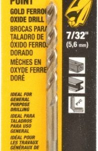 DEWALT Mechanics Drill Bit: 0.2188" Dia, 135&deg, Cobalt, Straight-Cylindrical Shank, Pilot Point DW1914