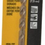 DEWALT Mechanics Drill Bit: 0.2969" Dia, 135&deg, Cobalt, Straight-Cylindrical Shank, Pilot Point DW1919