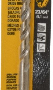 DEWALT Mechanics Drill Bit: 0.3594" Dia, 135&deg, Cobalt, Straight-Cylindrical Shank, Pilot Point DW1923