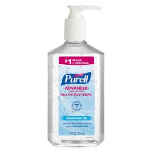 PURELL Hand Sanitizer: Gel, 12 oz Pump Spray Bottle, Contains 70% Alcohol 3659-12