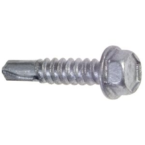 ITW BUILDEX #10, Oval Head, Hex Drive, 1-1/4" OAL, #3 Point, Self Drilling Screw 560023