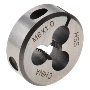 VALUE COLLECTION Round Die: M6x1, 1" OD, High Speed Steel 314-1638