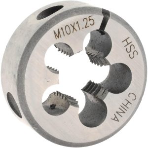 VALUE COLLECTION Round Die: M10x1.25, 1" OD, High Speed Steel 314-1654