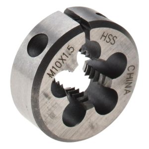VALUE COLLECTION Round Die: M10x1.5, 1" OD, High Speed Steel 314-1656