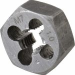 VALUE COLLECTION Hex Rethreading Die: M7x1, Right Hand, Carbon Steel 364-0073