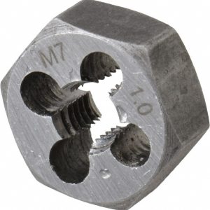 VALUE COLLECTION Hex Rethreading Die: M7x1, Right Hand, Carbon Steel 364-0073