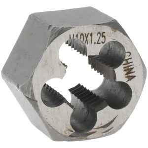 VALUE COLLECTION Hex Rethreading Die: M10x1.25, Right Hand, Carbon Steel 364-0103
