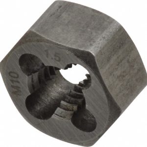 VALUE COLLECTION Hex Rethreading Die: M10x1.5, Right Hand, Carbon Steel 364-0104