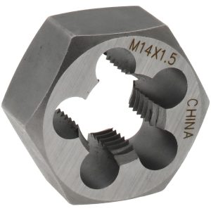 VALUE COLLECTION Hex Rethreading Die: M14x1.5, Right Hand, Carbon Steel 364-0143