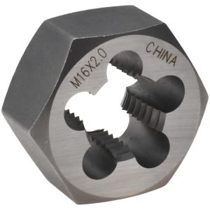 VALUE COLLECTION Hex Rethreading Die: M16x2, Right Hand, Carbon Steel 364-0163