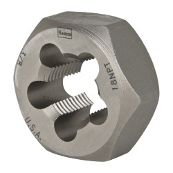 IRWIN HANSON 3/8-18 NPT x 1-7/16" OD Hex Pipe Die 7404