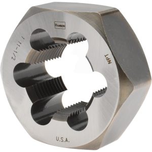 IRWIN HANSON 1 - 11-1/2 NPT x 2-3/8" OD Hex Pipe Die 7407
