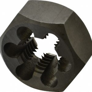 VALUE COLLECTION Hex Rethreading Die: M27x3, 1" Thick, Right Hand, 2" Hex, Carbon Steel 364-0273