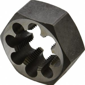 VALUE COLLECTION Hex Rethreading Die: M33x2, 1" Thick, Right Hand, Carbon Steel 364-0331