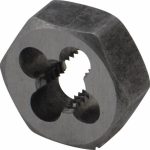 VALUE COLLECTION Hex Rethreading Die: 1/4-28, Left Hand, Carbon Steel 366-0162