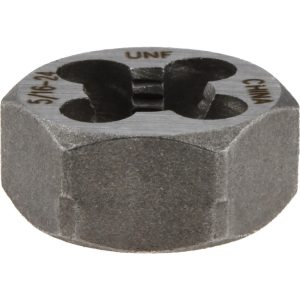 VALUE COLLECTION Hex Rethreading Die: 5/16-24, Right Hand, Carbon Steel 365-0202