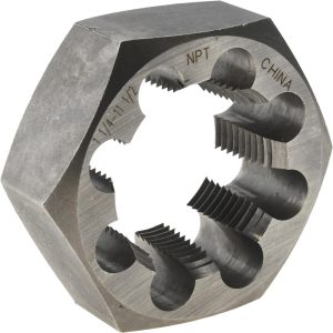 VALUE COLLECTION 1-1/4 - 11-1/2 NPT x 3-1/8" Hex Hex Pipe Die 365-0035
