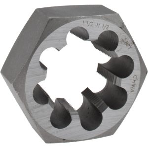 VALUE COLLECTION 1-1/2 - 11-1/2 NPT x 3" Hex Hex Pipe Die 365-0040