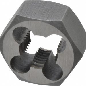 VALUE COLLECTION Hex Rethreading Die: 3/8-24, Right Hand, High-Speed Steel 367-0242