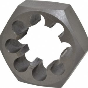 VALUE COLLECTION Hex Rethreading Die: 1-1/2 - 12, 1" Thick, Right Hand, High-Speed Steel 367-1322