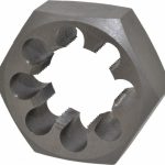 VALUE COLLECTION Hex Rethreading Die: 1-1/2 - 12, 1" Thick, Right Hand, High-Speed Steel 367-1322