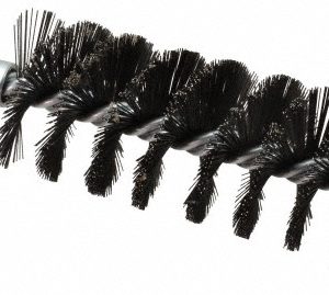 SCHAEFER BRUSH Double Stem/Single Spiral Flue Brush: 1-3/4" Dia, 7-1/2" OAL 43216