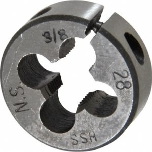 VALUE COLLECTION Round Die: 3/8-28, 1" OD, High Speed Steel 315-1144