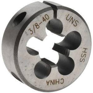 VALUE COLLECTION Round Die: 3/8-40, 1" OD, High Speed Steel 315-1147