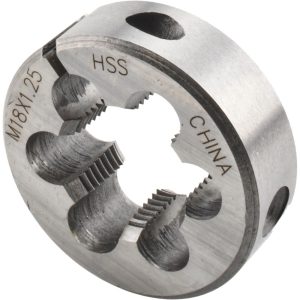 VALUE COLLECTION Round Die: M18x1.25, High Speed Steel 314-1743