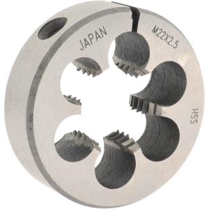 VALUE COLLECTION Round Die: M22x2.5, 2" OD, High Speed Steel 314-1836