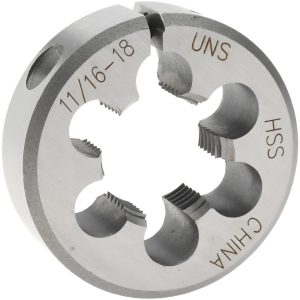 VALUE COLLECTION Round Die: 11/16-18, High Speed Steel 315-1263