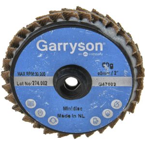 GARRYSON Flap Disc: 2" Dia, 60 Grit, Zirconia Alumina, Flat G47002
