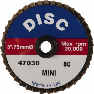 GARRYSON Flap Disc: 3" Dia, 40 Grit, Zirconia Alumina, Flat G47030