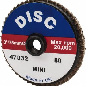 GARRYSON Flap Disc: 3" Dia, 80 Grit, Zirconia Alumina, Flat G47032