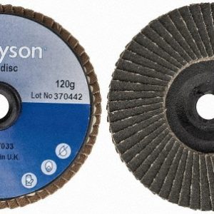 GARRYSON Flap Disc: 3" Dia, 120 Grit, Zirconia Alumina, Flat G47033