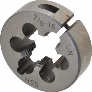 VALUE COLLECTION Round Die: 7/8-16, 2" OD, High Speed Steel 315-1321