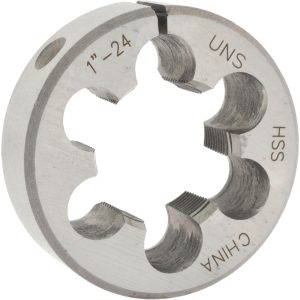 VALUE COLLECTION Round Die: 1-24, 2" OD, High Speed Steel 315-1344