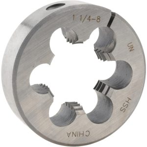 VALUE COLLECTION Round Die: 1-1/4-8, High Speed Steel 84046423