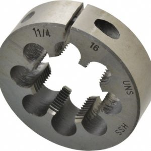 VALUE COLLECTION Round Die: 1-1/4-16, High Speed Steel 315-1543