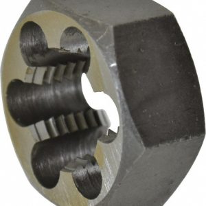 VALUE COLLECTION Hex Rethreading Die: 1-1/4-8, 1" Thick, Right Hand, Carbon Steel 365-1164