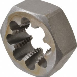 VALUE COLLECTION Hex Rethreading Die: 1-3/8-8, 1" Thick, Right Hand, Carbon Steel 365-1244