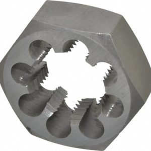 VALUE COLLECTION Hex Rethreading Die: 1-1/2-8, 1" Thick, Right Hand, Carbon Steel 365-1324