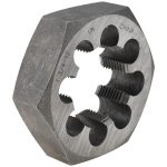 VALUE COLLECTION Hex Rethreading Die: 1-3/4-12, 1" Thick, Right Hand, Carbon Steel 365-1486