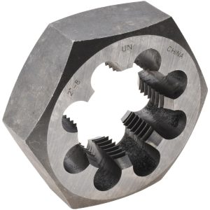 VALUE COLLECTION Hex Rethreading Die: 2-8, Right Hand, Carbon Steel 365-2005