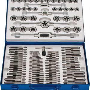 VALUE COLLECTION Tap & Die Set: #4-40 to 3/4-16 Taps, Metric Coarse, Metric Fine, NPT, UNC & UNF CCT1570
