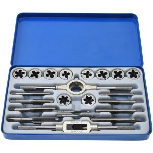VALUE COLLECTION Tap & Die Set: 1/4-20 to 1/2-20 Taps, UNC & UNF CCT1564