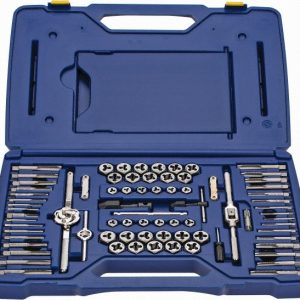 IRWIN HANSON Tap & Die Set: #4-40 to 1/2-20 Taps, #4-40 to 1/2-20 Dies, NPT 26376